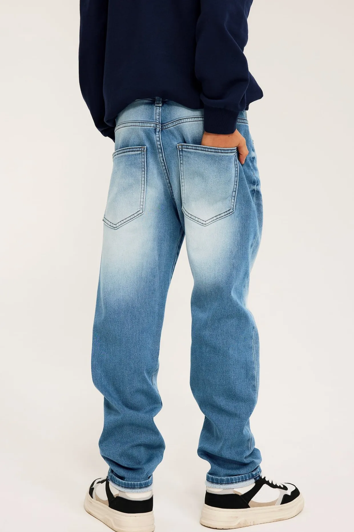 Relaxed jeans jogger denim | Vaalea denim | Lapset | Kappahl