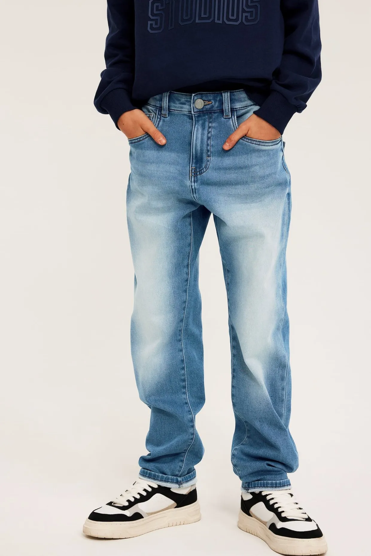 Relaxed jeans jogger denim | Vaalea denim | Lapset | Kappahl