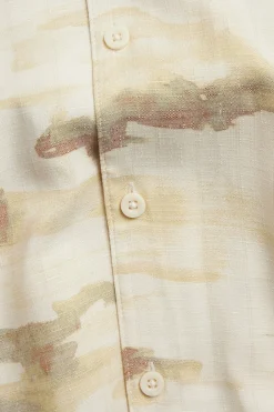 Resort-paita viskoosisekoitteesta | Beige | Miehet | Kappahl