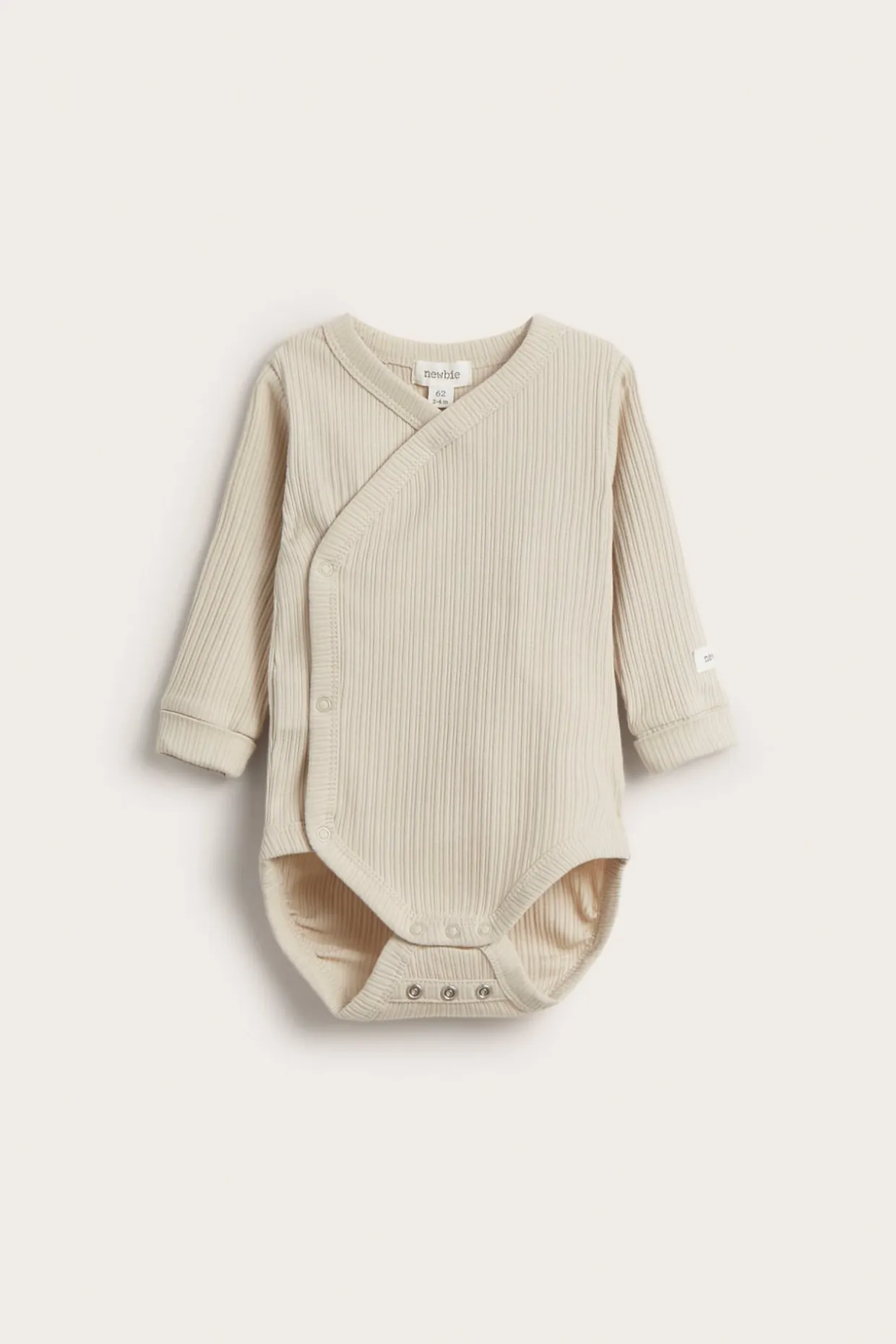 Ribattu kietaisumallinen body | Beige | Vauvat | Newbie