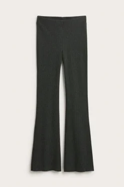Ribatut bootcut-housut | Antrasiitti | Naiset | Kappahl