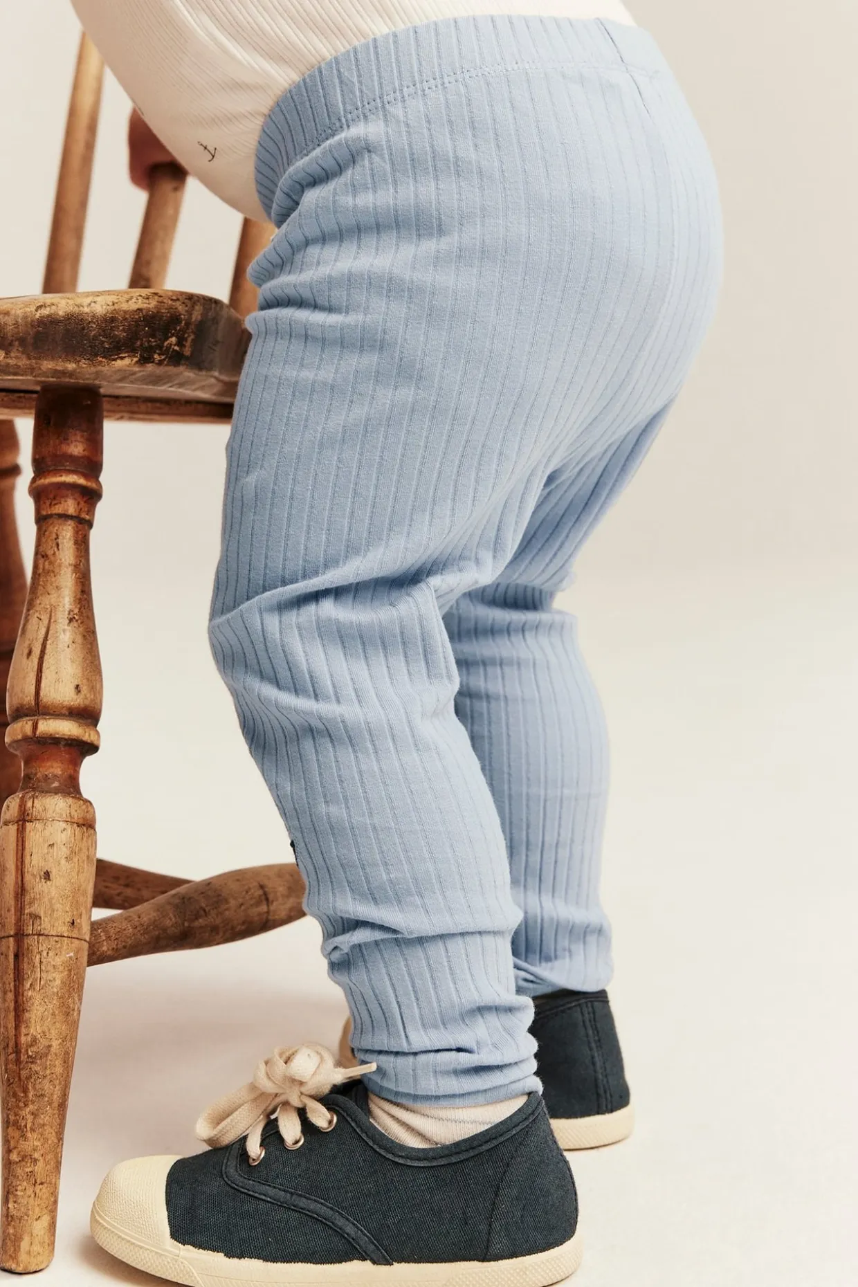 Ribatut leggingsit applikoinnilla | Sininen | Vauvat | Newbie