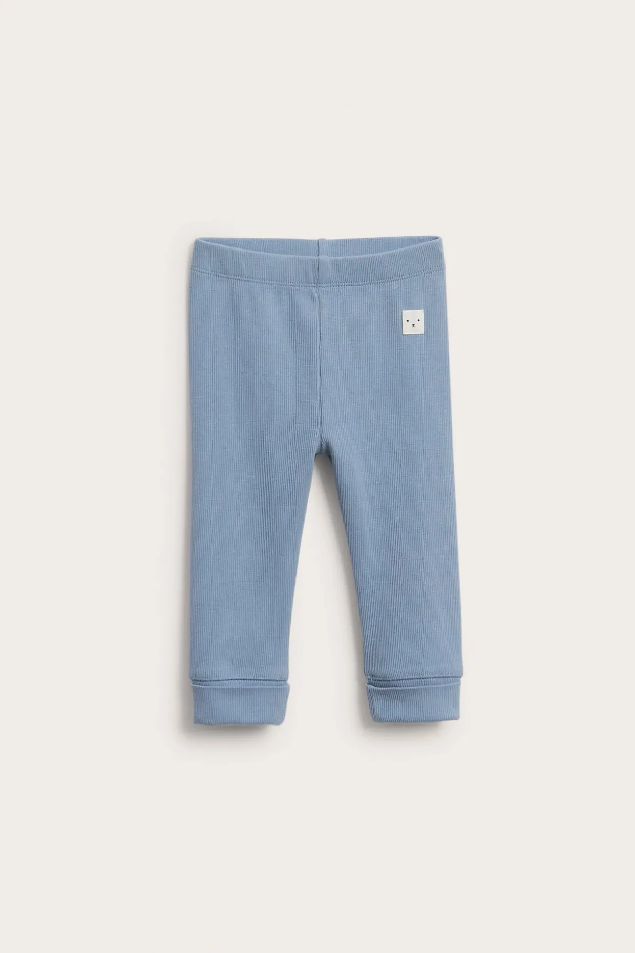 Ribatut leggingsit, joiden pituus on säädettävissä | Sininen | Vauvat | Kappahl