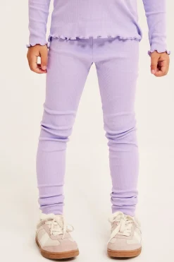 Ribatut leggingsit | Pinkki | Lapset | Kappahl