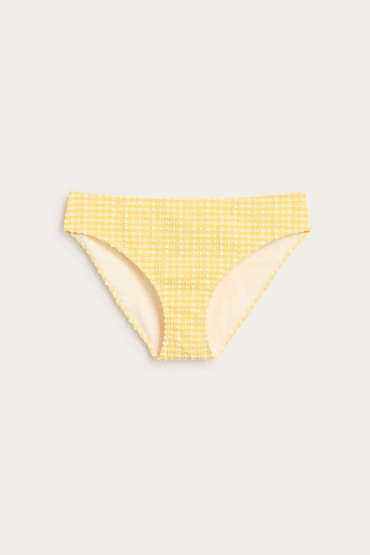 Ruudullinen brief-bikinialaosa | Keltainen | Naiset | Kappahl