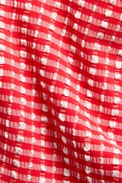 Ruudullinen brief-bikinialaosa | Punainen | Naiset | Kappahl