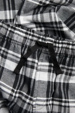 Ruudulliset flanellihousut | Musta | Lapset | Kappahl