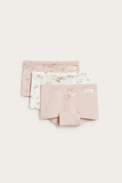 Ruusukuvioiset bokserit, 3 kpl:n pakkaus | Pinkki | Lapset | Newbie