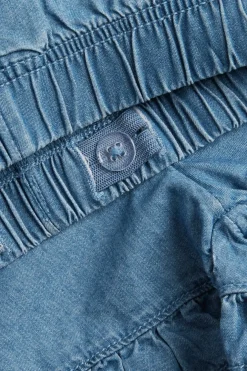 Röyhelöreunaiset farkkushortsit | Vaalea denim | Lapset | Kappahl