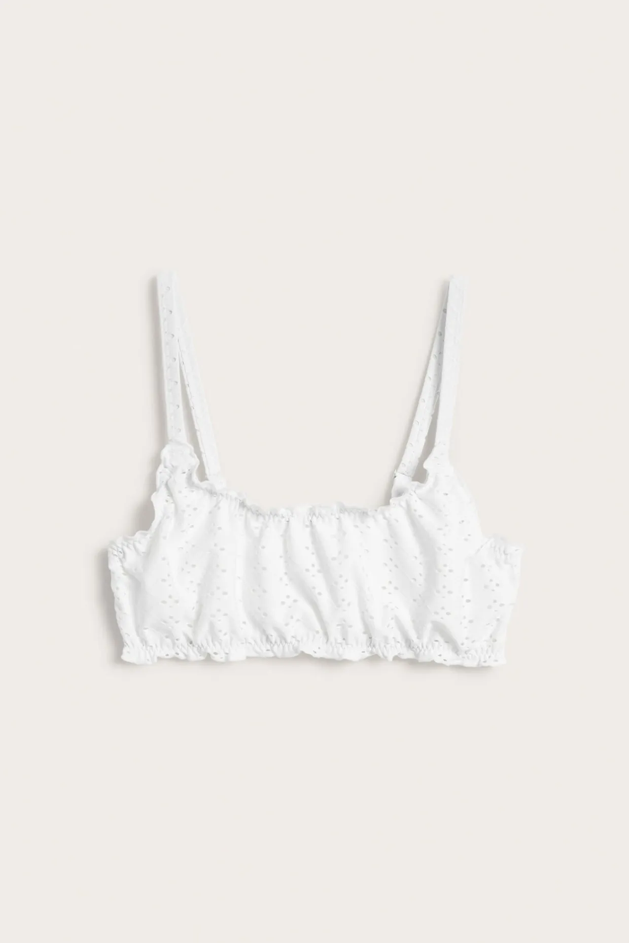 Röyhelösomisteinen bikiniyläosa | Luonnonvalkoinen | Naiset | Kappahl