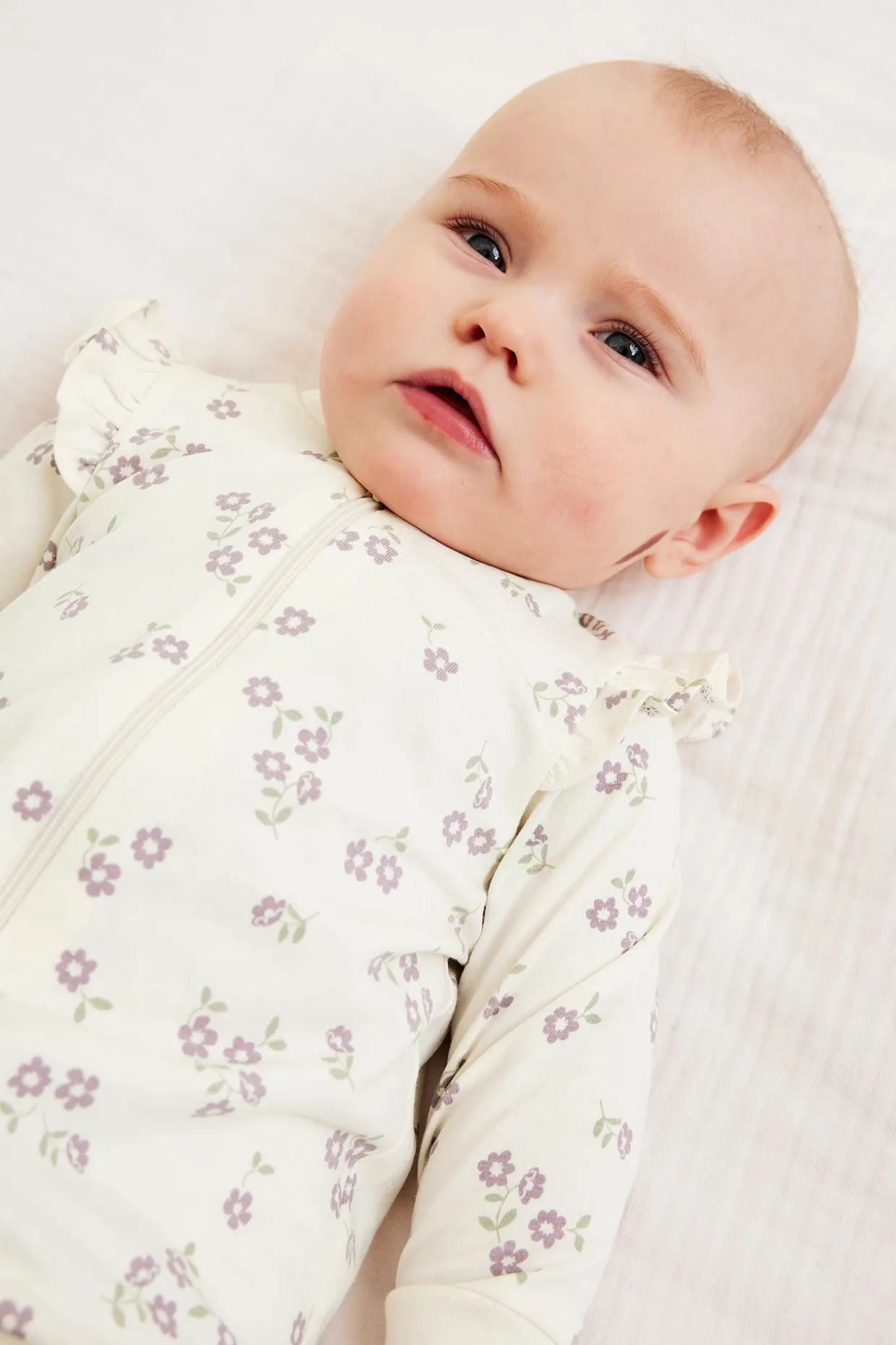 Röyhelösomisteiset pyjamat, 2-pack | Violetti | Vauvat | Kappahl