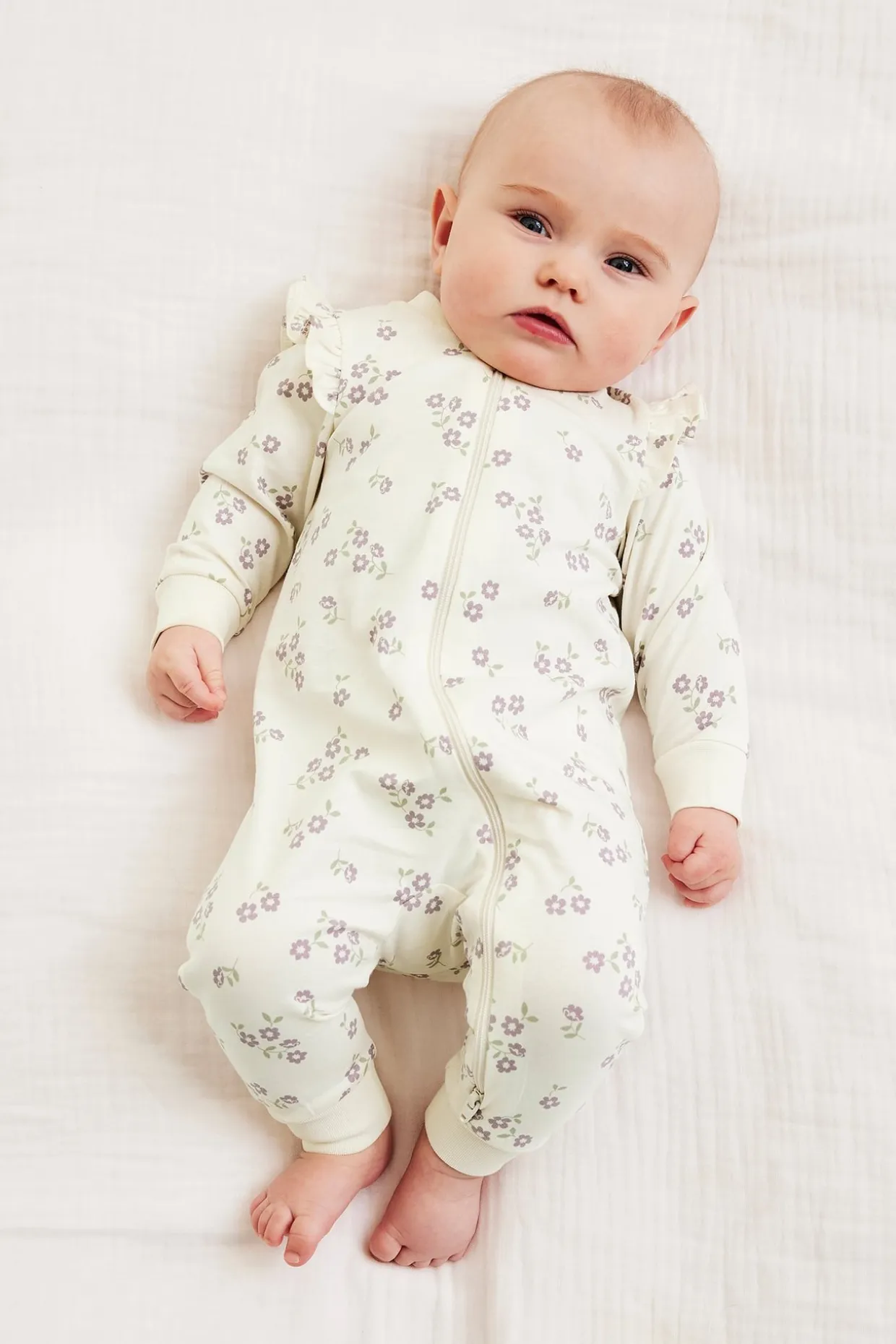 Röyhelösomisteiset pyjamat, 2-pack | Violetti | Vauvat | Kappahl