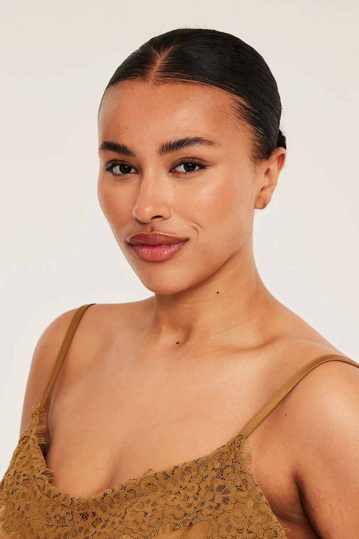 Satiinitoppi | Beige | Naiset | Kappahl