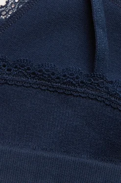 Saumaton paita, jossa pitsiä | Tummansininen | Lapset | Kappahl