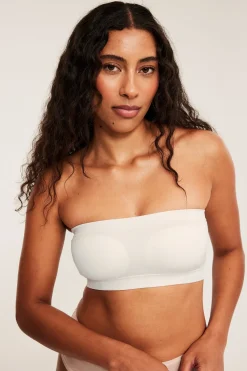 Saumattomat bandeau-rintaliivit | Valkoinen | Naiset | Kappahl