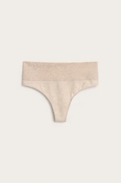 Saumattomat stringit | Meleerattu beige | Naiset | Kappahl