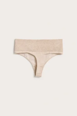 Saumattomat stringit | Meleerattu beige | Naiset | Kappahl