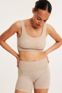 Shortsialushousut | Meleerattu beige | Naiset | Kappahl