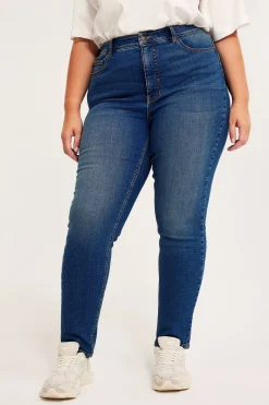 Slim Jeans High Waist | Denim | Naiset | Kappahl
