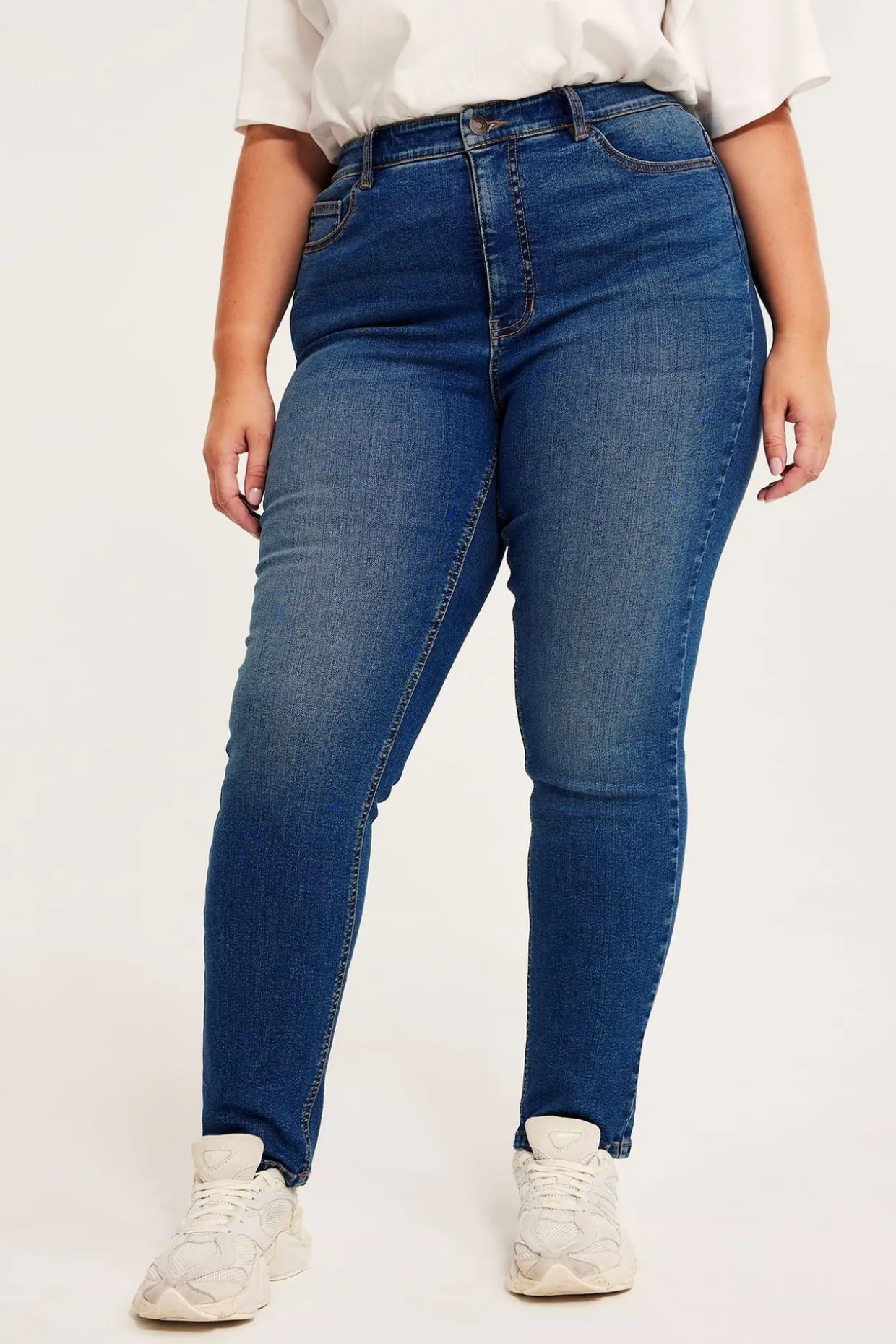 Slim Jeans High Waist | Denim | Naiset | Kappahl