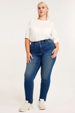 Slim Jeans High Waist | Denim | Naiset | Kappahl
