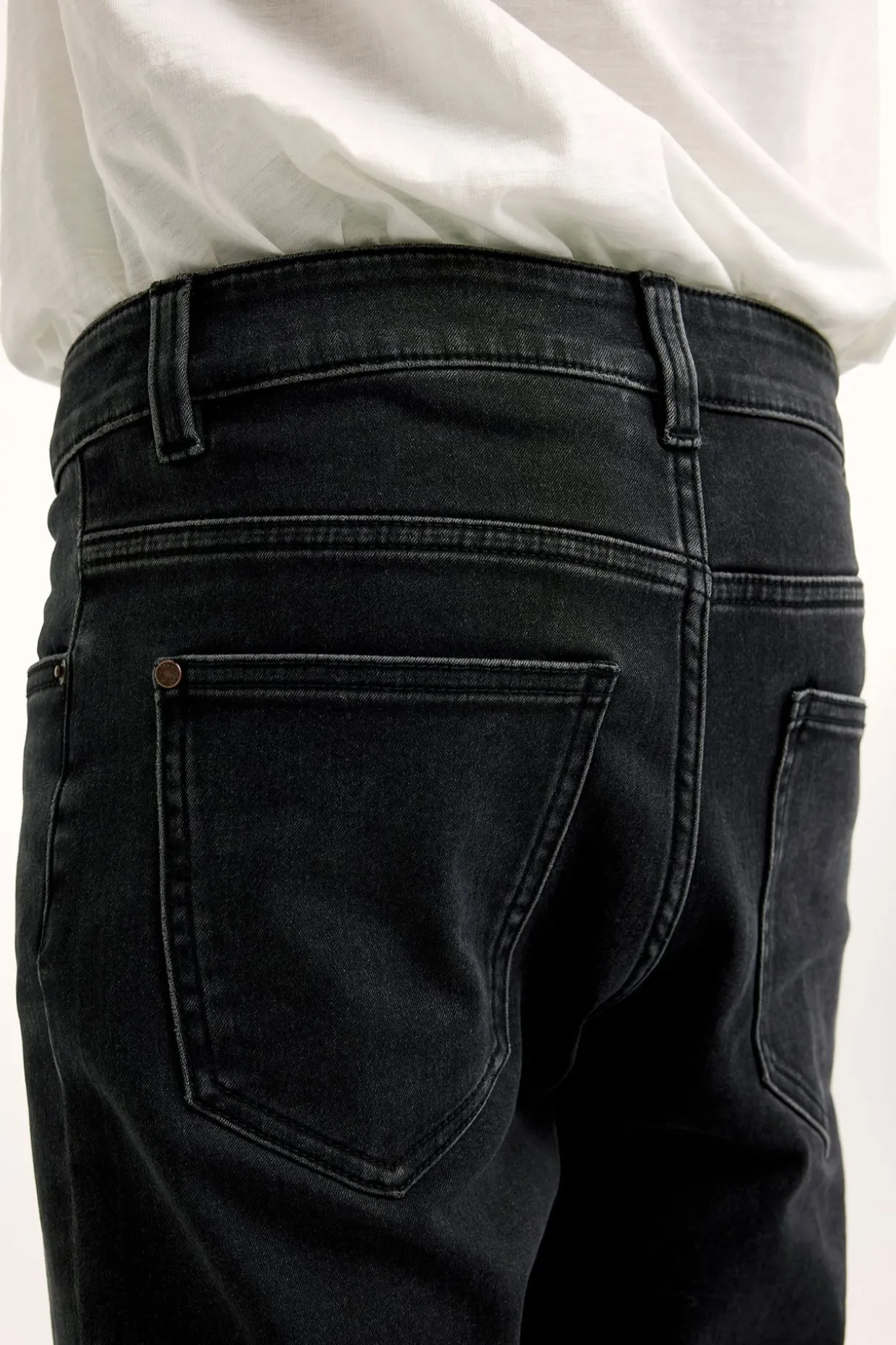 Slim jeans jogger denim | Musta denim | Lapset | Kappahl
