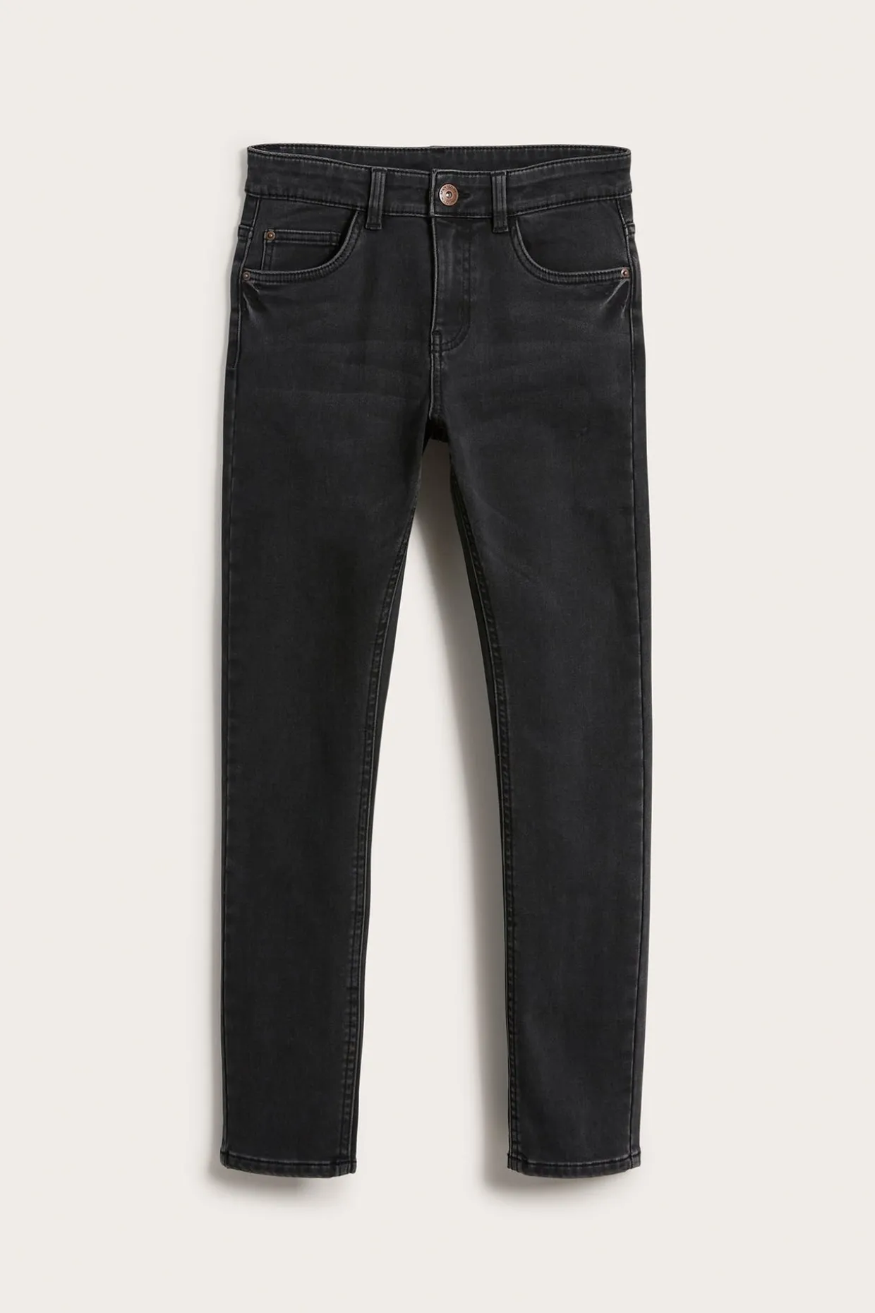 Slim jeans jogger denim | Musta denim | Lapset | Kappahl