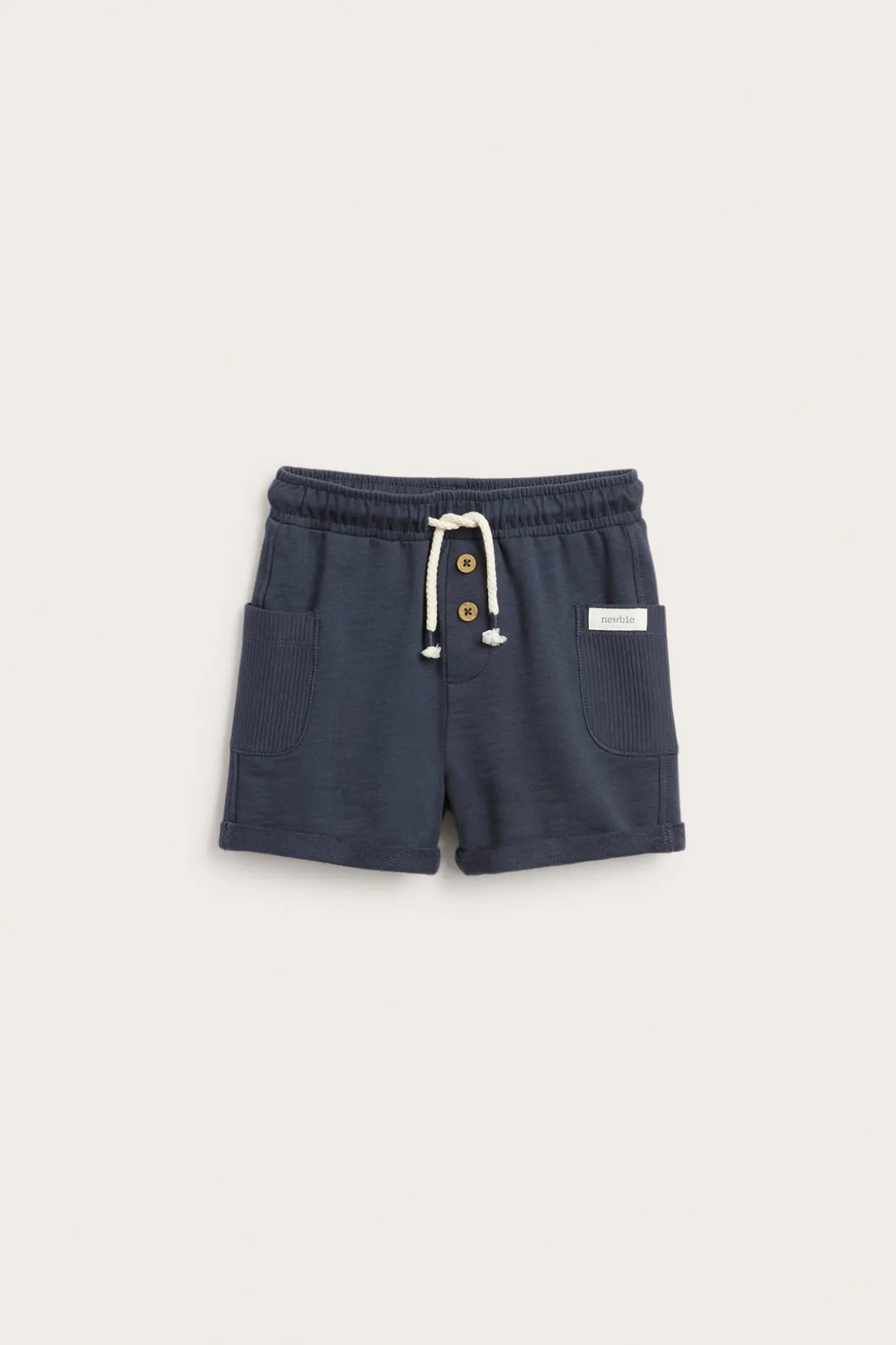 Slub-trikooshortsit | Tummansininen | Vauvat | Newbie