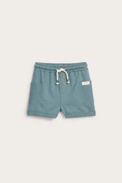 Slub-trikooshortsit | Tummanturkoosi | Vauvat | Newbie