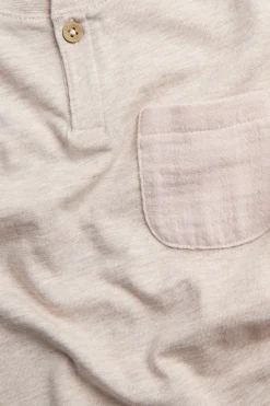Slub-trikoota oleva t-paita taskulla | Meleerattu beige | Lapset | Newbie