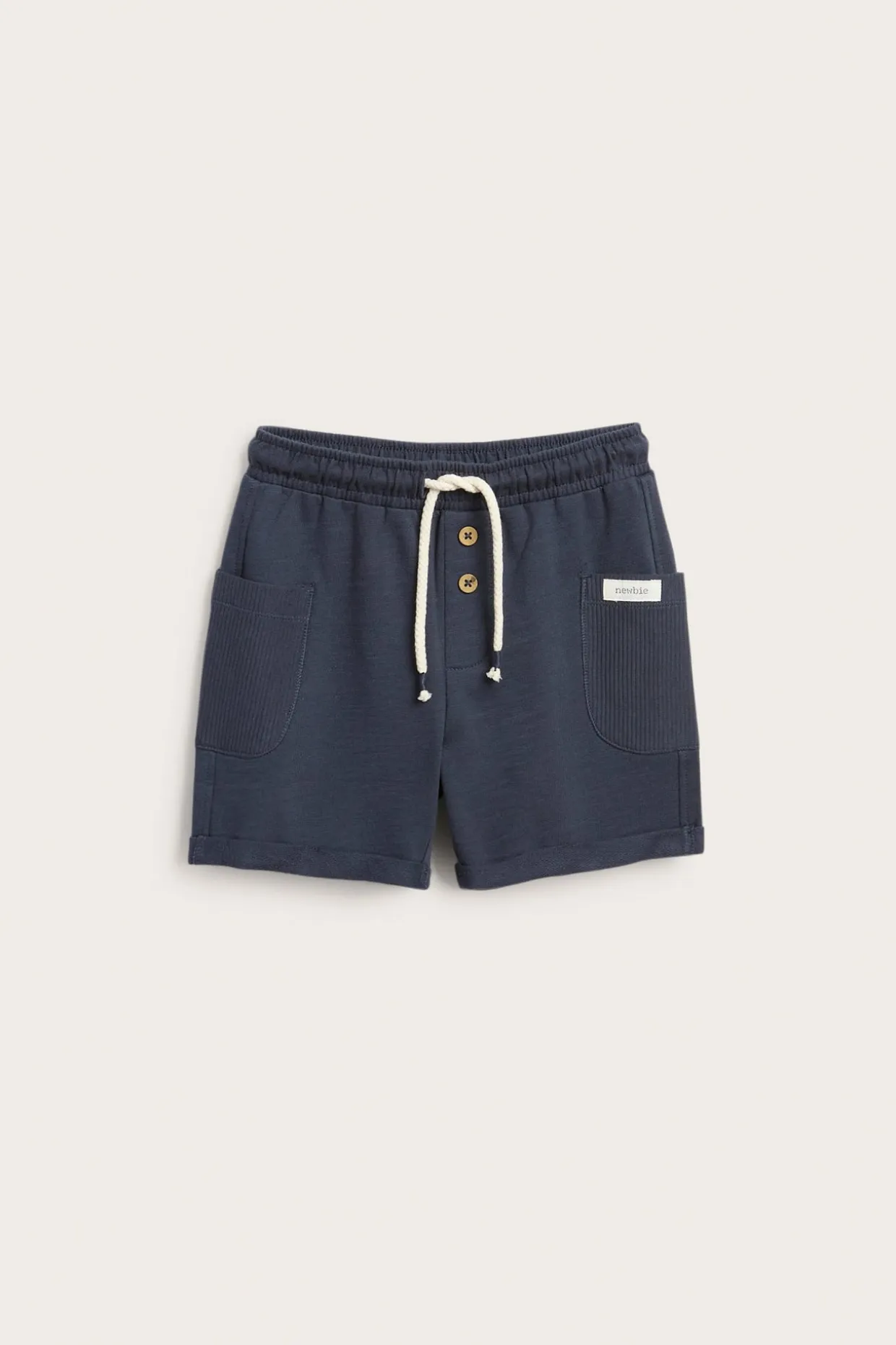 Slub-trikoota olevat shortsit | Tummansininen | Lapset | Newbie