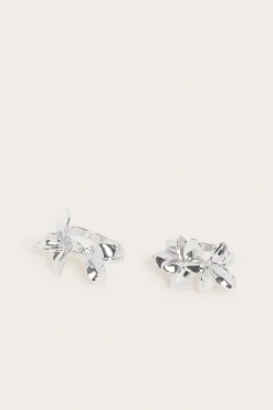 Sormukset, joissa on veistokselliset kukan terälehdet, 2-pack | Hopea | Naiset | Kappahl