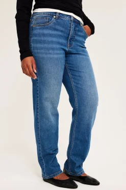 Straight jeans high waist | Denim | Naiset | Kappahl