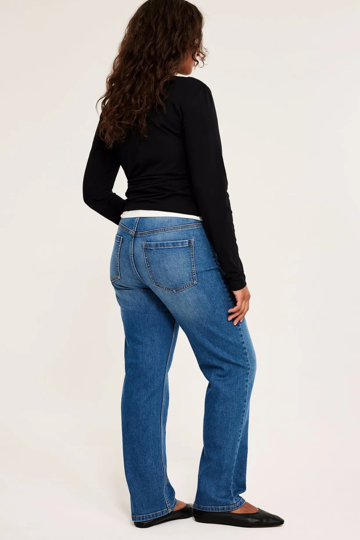 Straight jeans high waist | Denim | Naiset | Kappahl