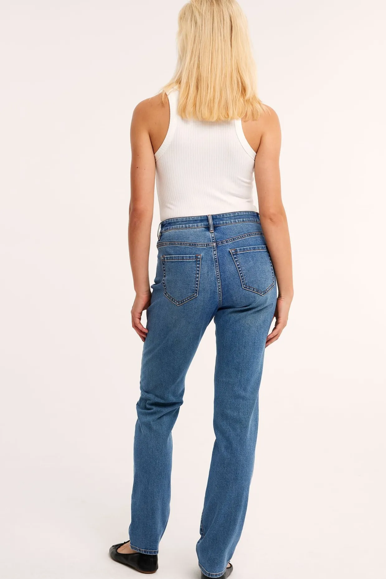 Straight jeans high waist long leg