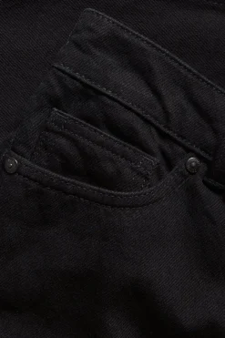 Straight jeans high waist | Musta denim | Naiset | Kappahl