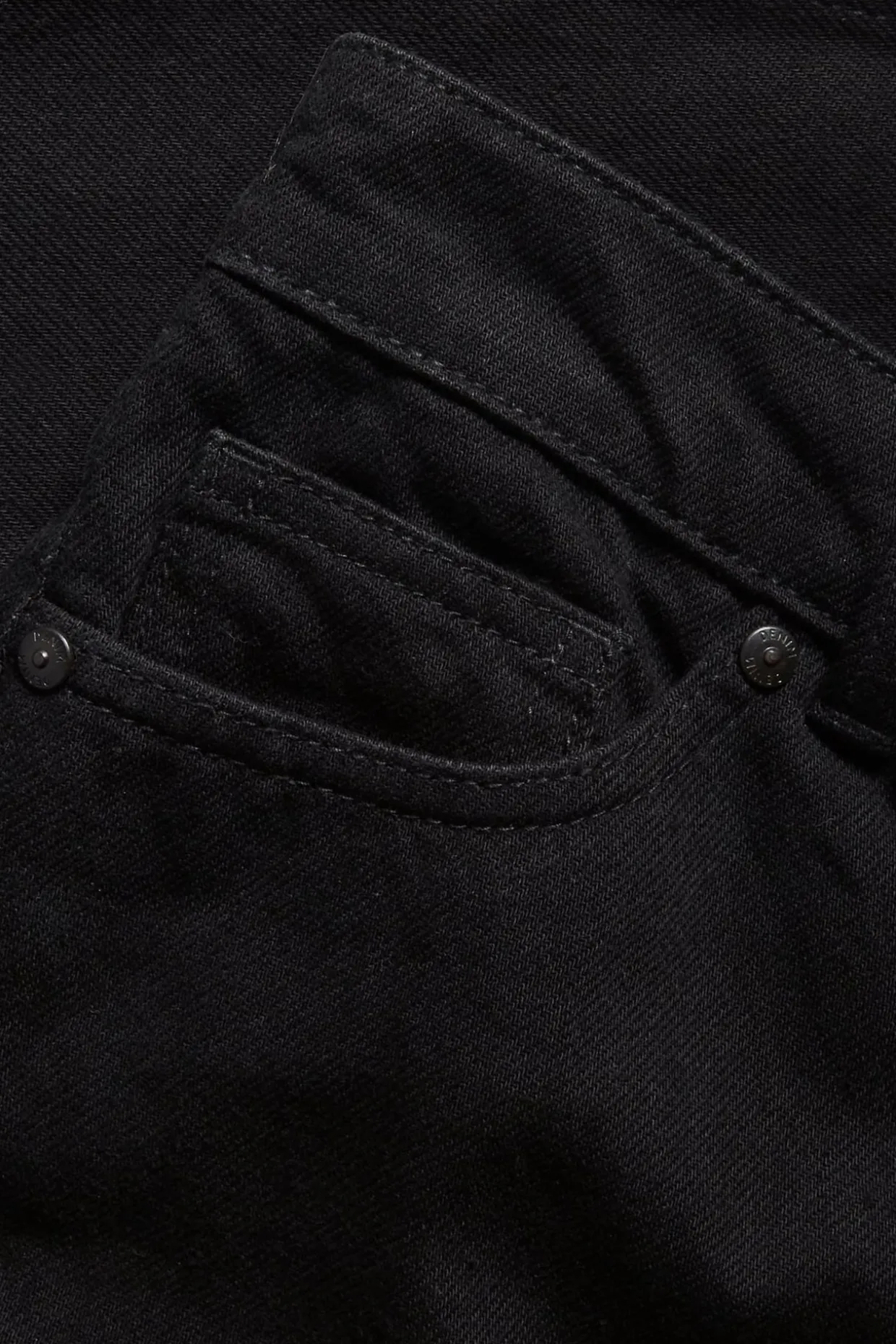 Straight jeans high waist | Musta denim | Naiset | Kappahl