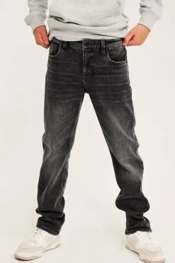 Straight jeans mid waist | Hopeanharmaa | Lapset | Kappahl