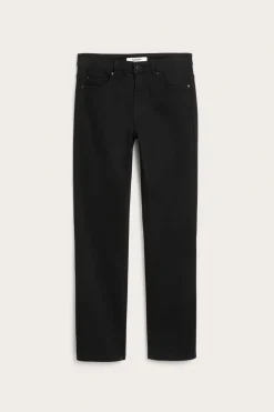 Straight jeans mid waist | Musta | Naiset | Kappahl