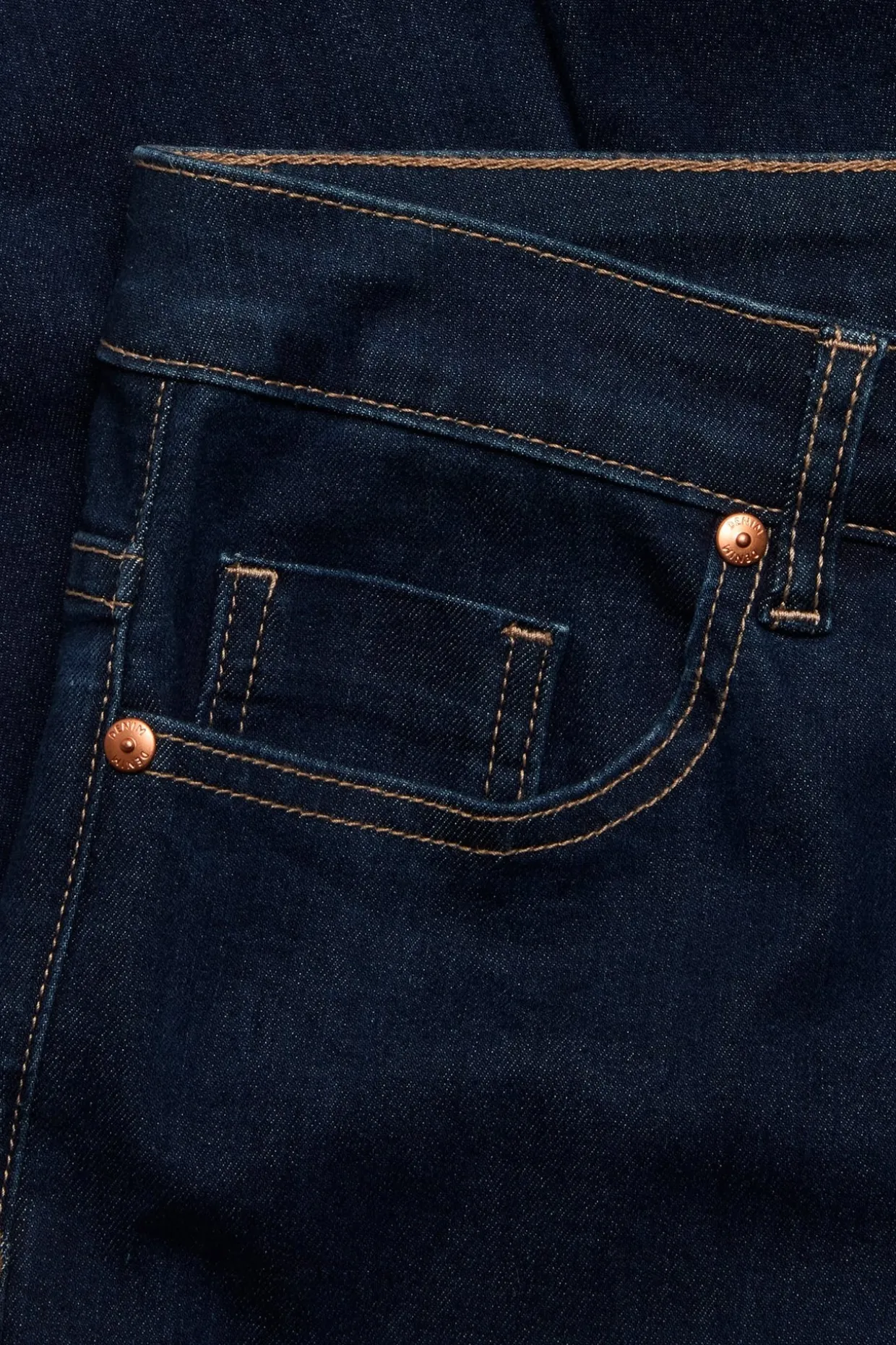 Straight jeans mid waist | Tumma denim | Naiset | Kappahl