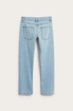 Straight jeans mid waist | Vaalea denim | Lapset | Kappahl