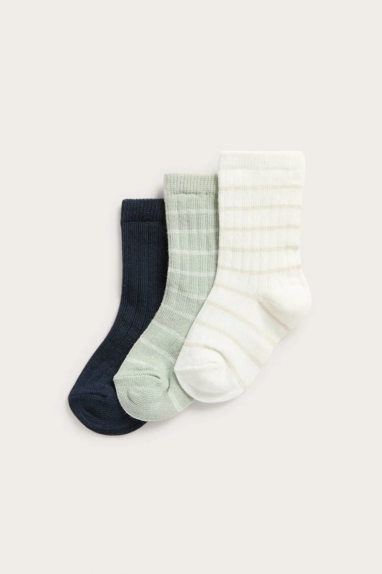 Sukat, 3-pack | Luonnonvalkoinen | Vauvat | Newbie