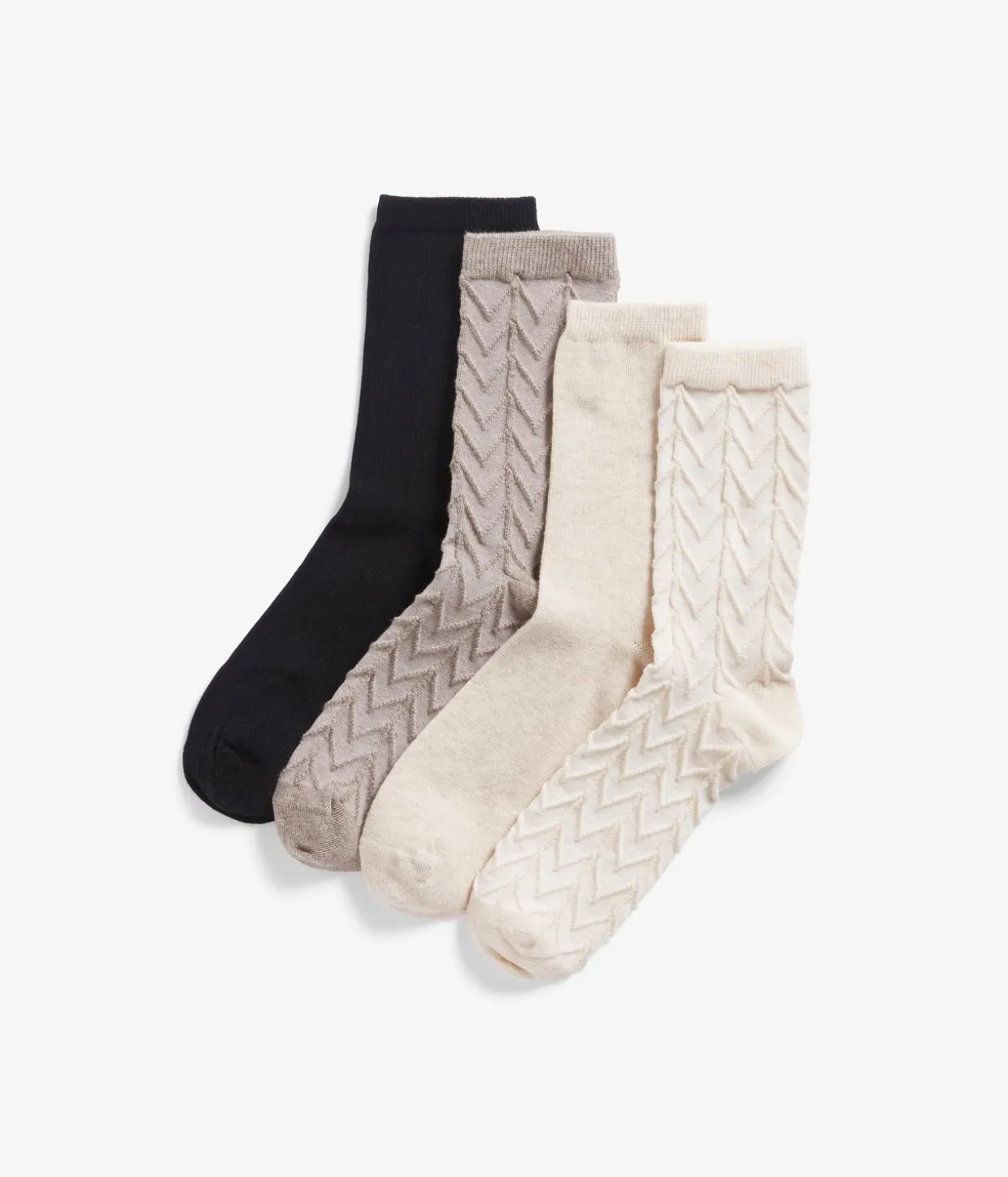 Sukat 4-pack | Vaaleanbeige | Naiset | Kappahl
