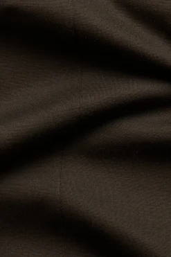 Suorat pull-on-housut | Tummanruskea | Naiset | Kappahl