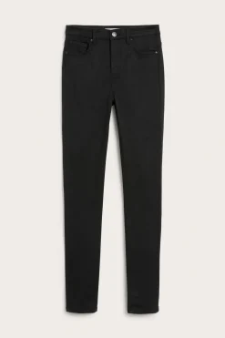Super slim jeans high waist long leg | Musta | Naiset | Kappahl