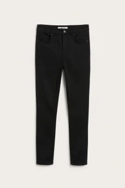 Super slim jeans short leg | Musta | Naiset | Kappahl
