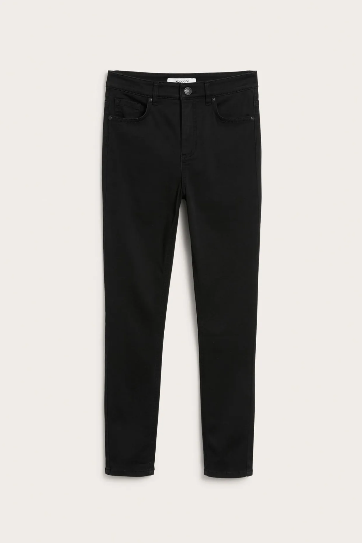 Super slim jeans short leg | Musta | Naiset | Kappahl