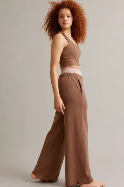 Sweatpants wid fit | Ruskea | Naiset | Kappahl