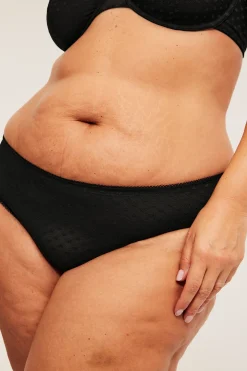 Sydänkuvioiset brief-pikkuhousut | Musta | Naiset | Kappahl