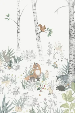 Tapetti Magic Forest - kuvatapetti | Koralli | Vauvat | Newbie